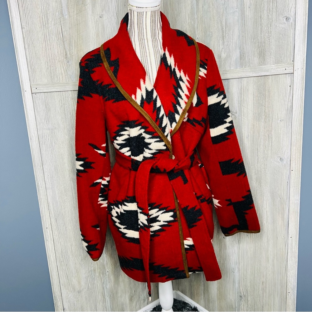 Black Mountain Aztec Western Wrap Jacket